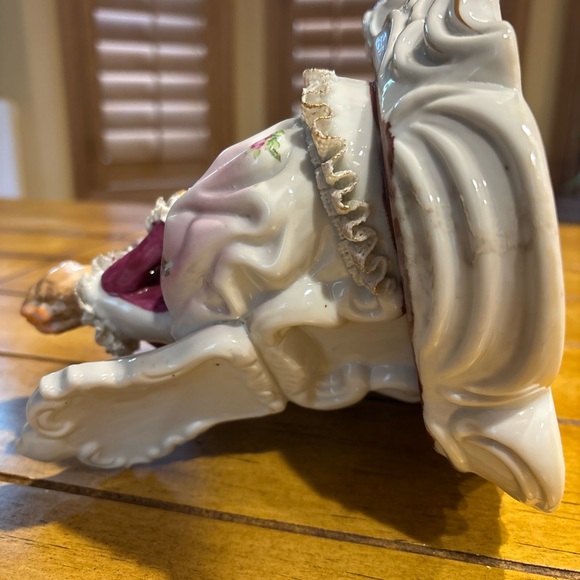 Vintage Dresden style porcelain decoration of Musicians home decor beautiful - Picture 15 of 16